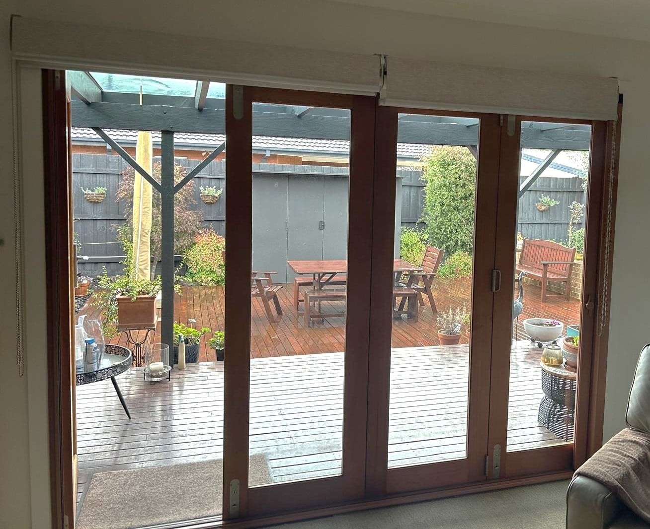 RetractAscreen Premium on Bifold Doors (Rolled Away) - Bayswater North